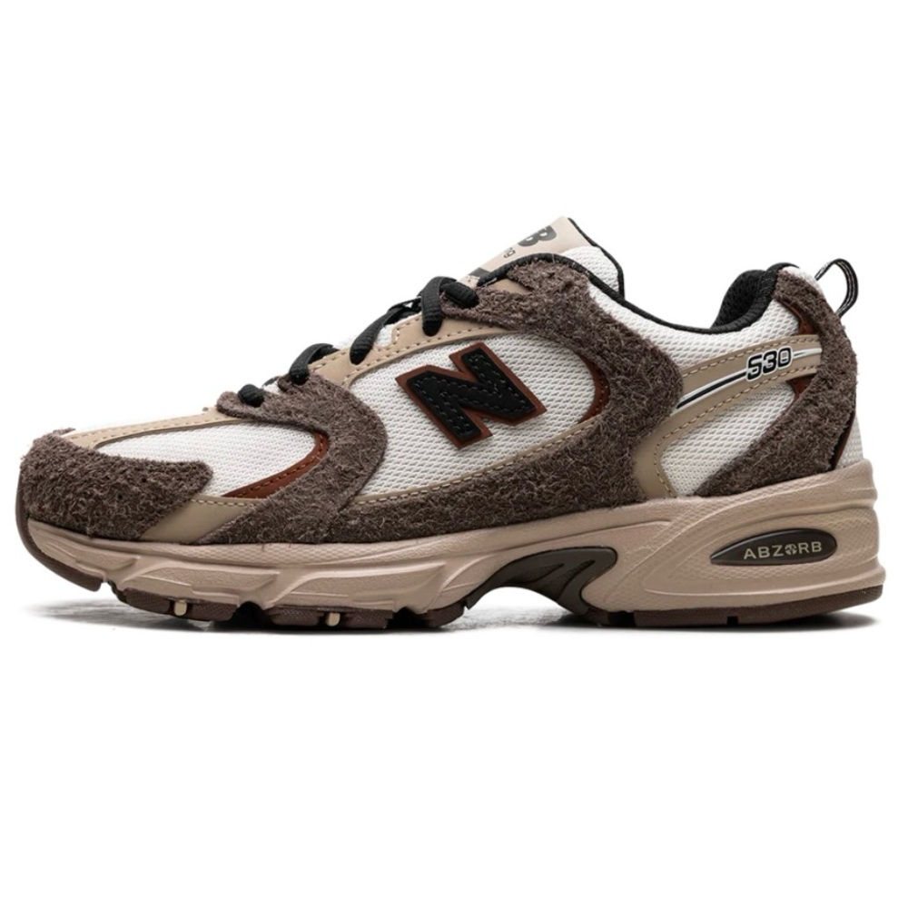 New Balance Brown and Cream Athletic Shoes